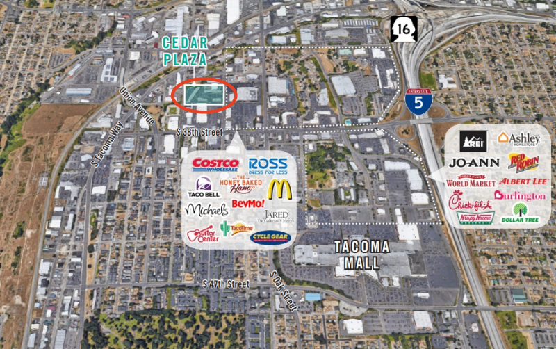 Tacoma Cedar Plaza Map